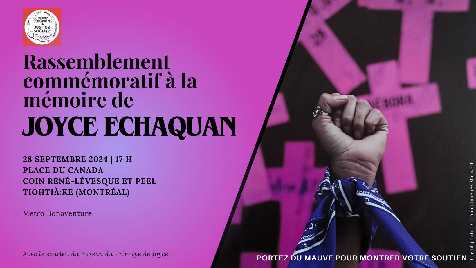 Rassemblement à Montréal - Joyce Echaquan