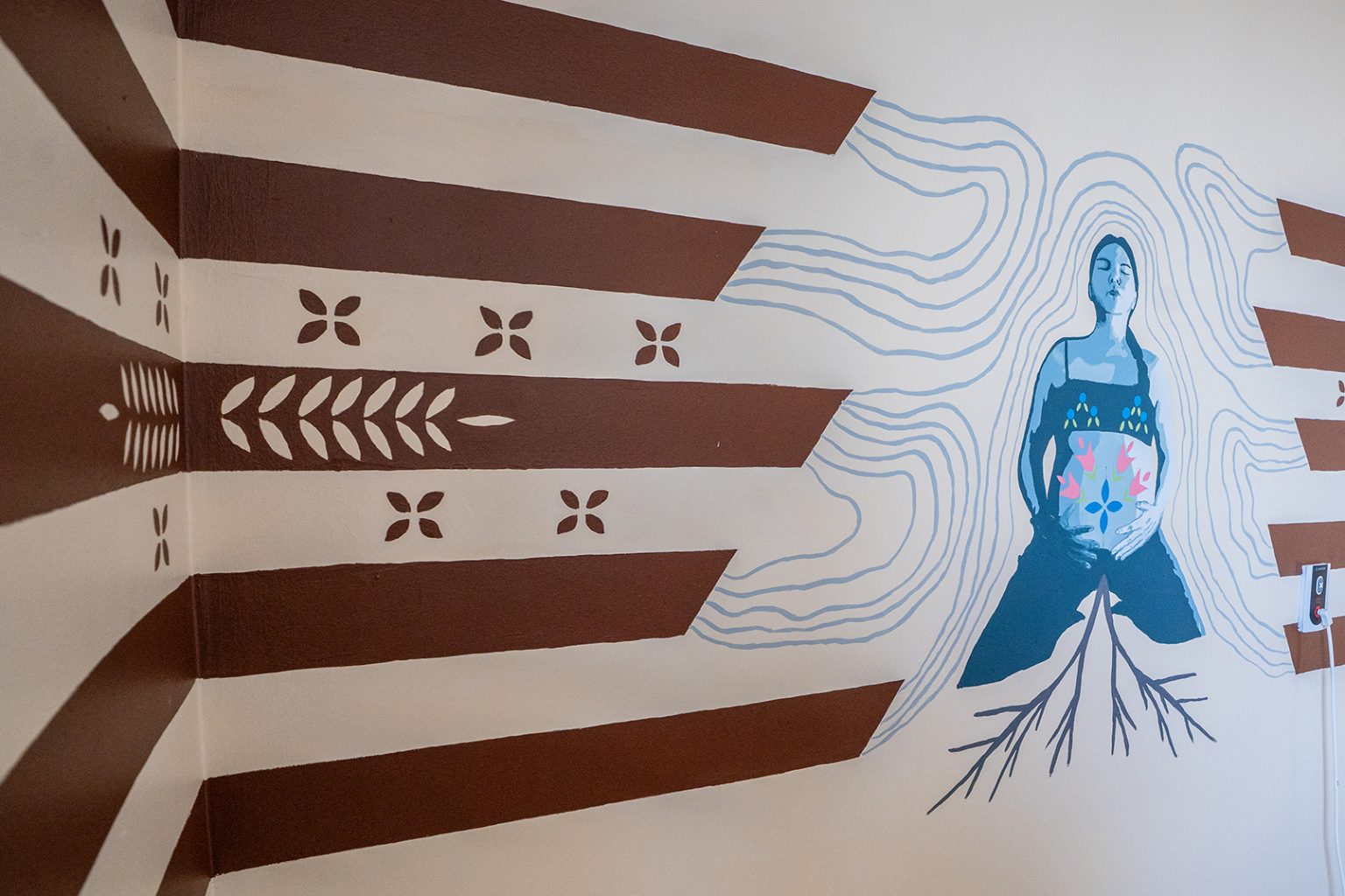 La sagamité au menu et une murale atikamekw...